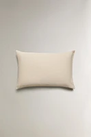 TEXTURED COTTON THROW PILLOW COVER