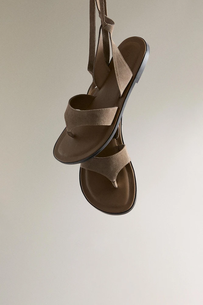 SANDALES CUIR BRIDE CHEVILLE