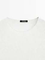 Short sleeve cutwork T-shirt