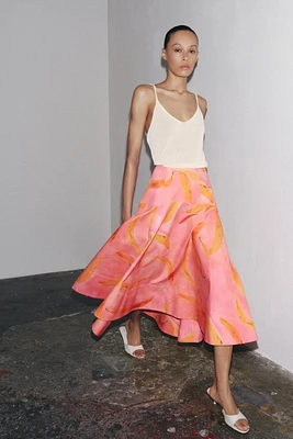 JUPE MIDI IMPRIMÉE ZW COLLECTION