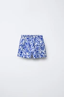 6-14 ANS/ SHORT DE BAIN À FEUILLES