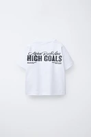 RAISED TEXT T-SHIRT