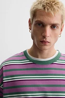 STRIPED JACQUARD T-SHIRT