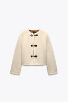 BLOUSON À BRANDEBOURGS DOUBLE FACE