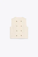 LINEN DOUBLE BREASTED VEST