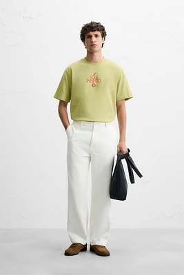 T-SHIRT TEXTE BRODÉ