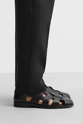 LEATHER FISHERMAN SANDALS