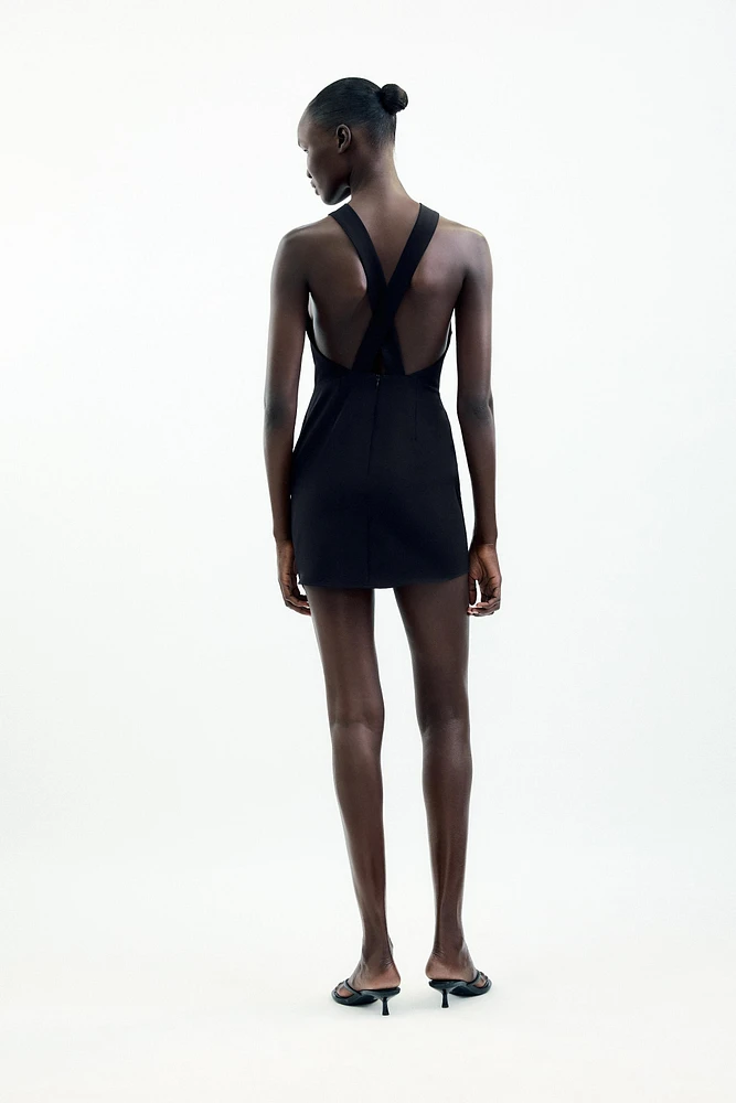 ROBE COURTE DÉCOR DORÉ