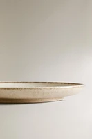 PORCELAIN SIDE PLATE WITH ANTIQUE FINISH RIM