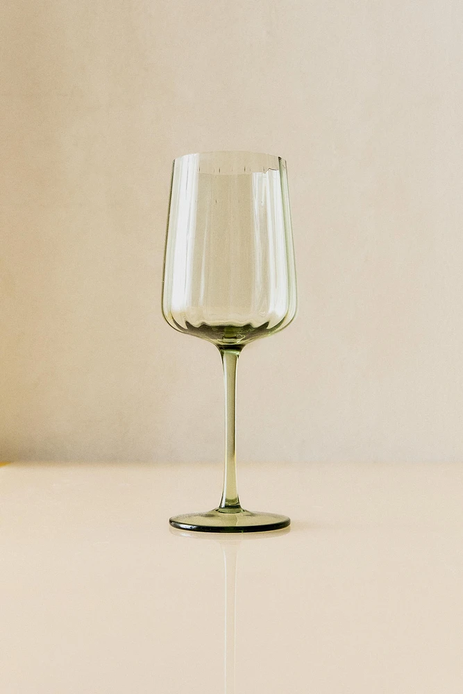 VERRE À VIN RECYCLABLE LIGNES