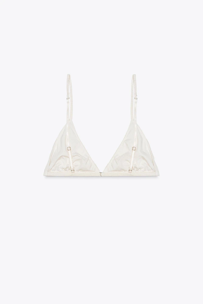 BRASSIÈRE TRIANGLE AVEC SOIE LIMITED EDITION