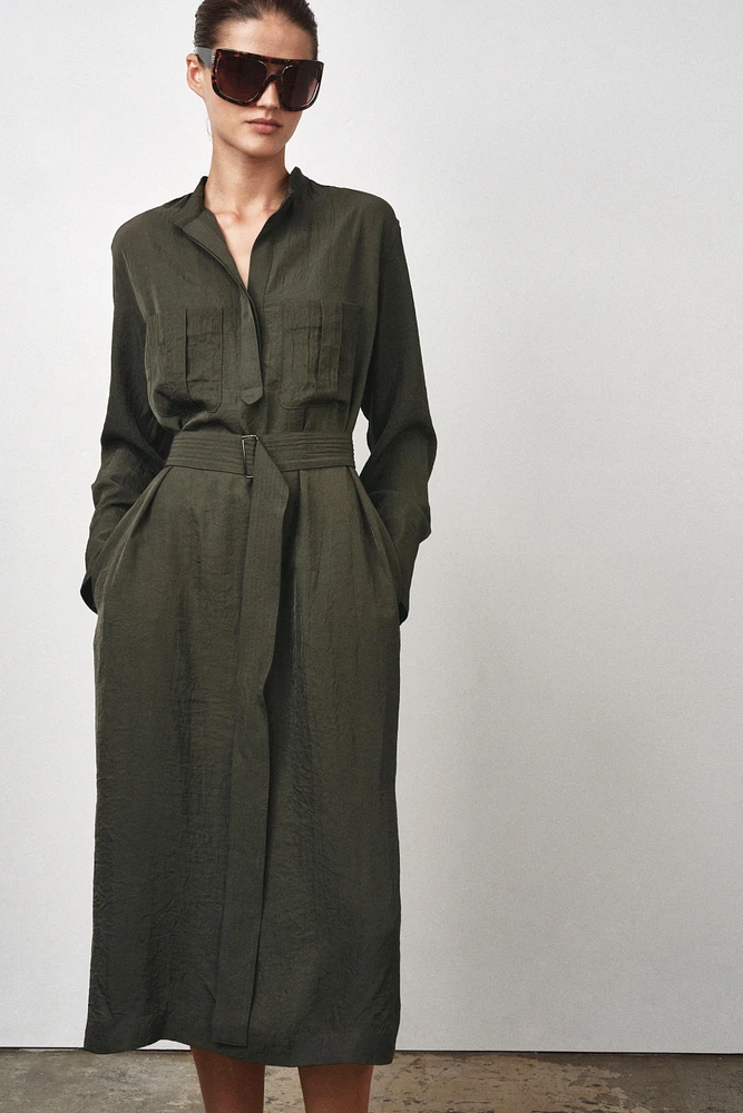 ROBE MI-LONGUE CEINTURE ZW COLLECTION