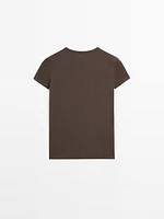 Short sleeve T-shirt with trim details