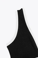 ROBE FINITIONS CONTRASTÉES