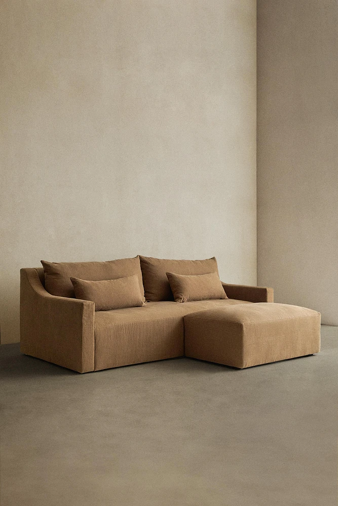 WASHED LINEN BEAN BAG CHAIR