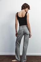 TRF MID-RISE STRAIGHT LEG JEANS