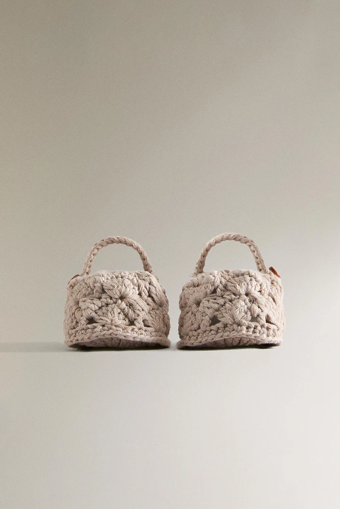 CHUNKY KNIT BALLET FLATS