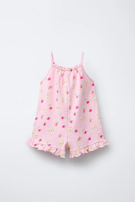 COMBI-SHORT STRUCTURÉ IMPRIMÉ