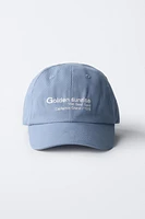 EMBROIDERED TEXT CAP