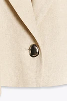 LINEN BLEND SHORT VEST