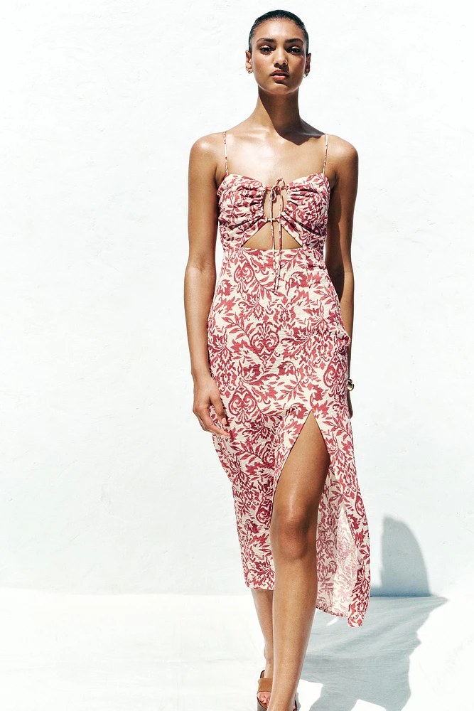 ROBE MIDI RUSTIQUE IMPRIMÉE