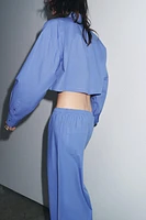 CHEMISE COURTE EN POPELINE