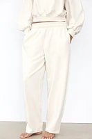 TAPERED PLUSH PANTS