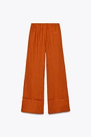 100% LINEN PALAZZO PANTS ZW COLLECTION