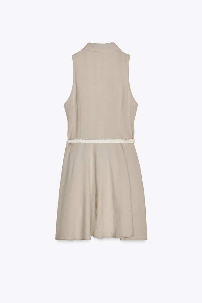 ROBE COURTE CEINTURE