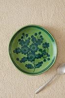 ASSIETTE PLATE GRÈS FLEURS