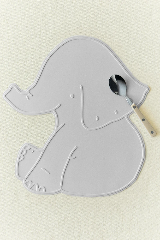 SET DE TABLE ENFANT SILICONE ÉLÉPHANT
