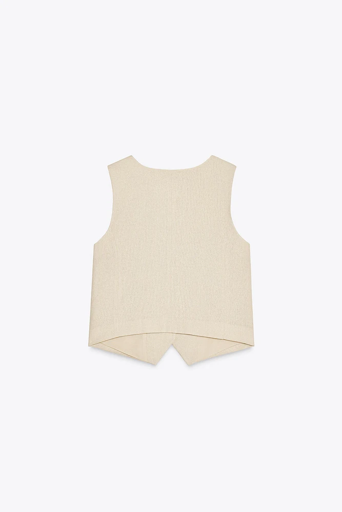 GILET DE TAILLEUR EN LIN