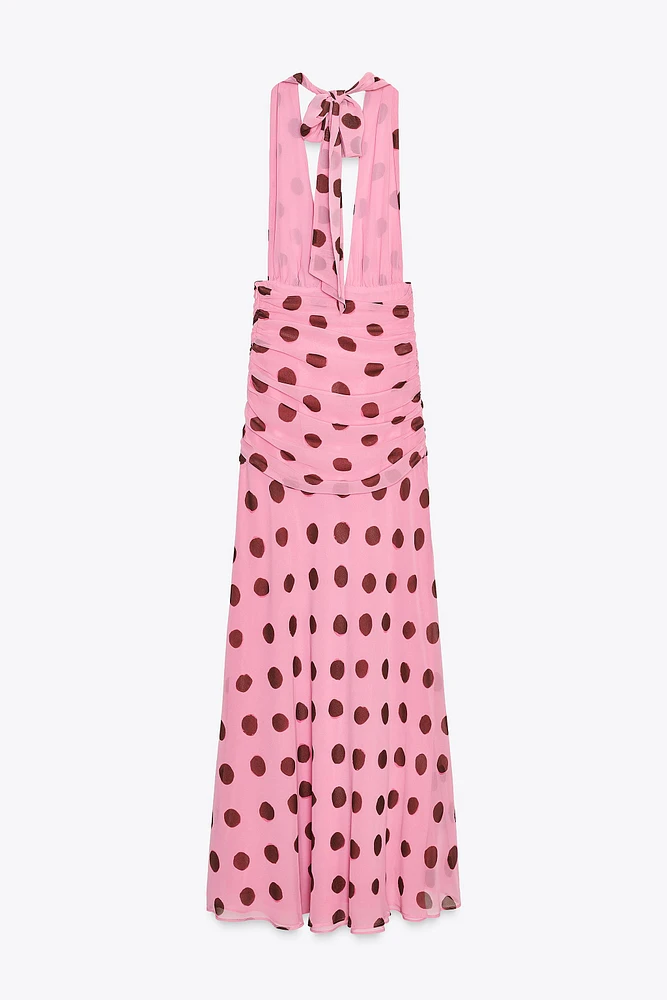 POLKA DOT MAXI DRESS