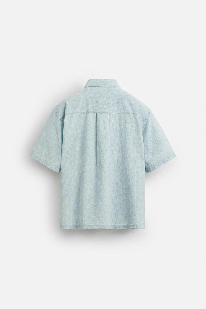 CONTRAST DENIM SHIRT