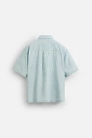 CONTRAST DENIM SHIRT