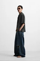 WASHED TEXTURED SHIRT