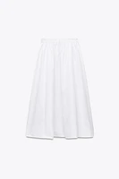 PLEATED MIDI SKIRT