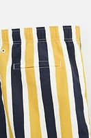 STRIPED MID-LENGTH SWIMSUIT