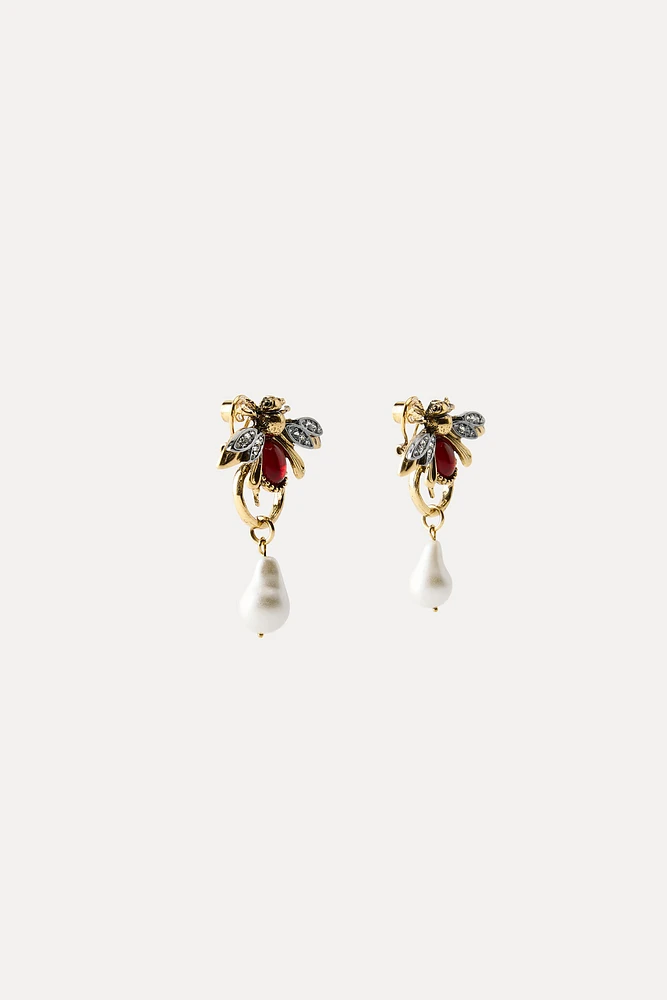 BEE PEARL EARRINGS