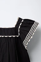 CONTRAST WAVE DRESS