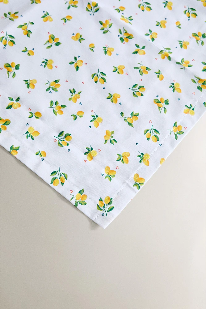 NAPPE COTON ENDUIT CITRONS