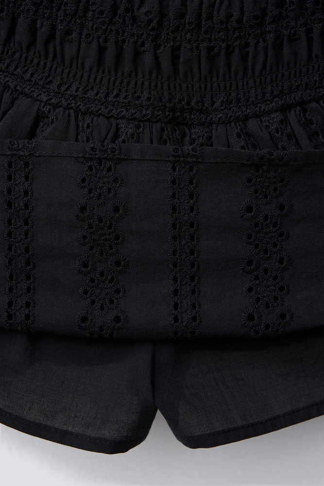 SCHIFFLY FLOUNCE SKORT
