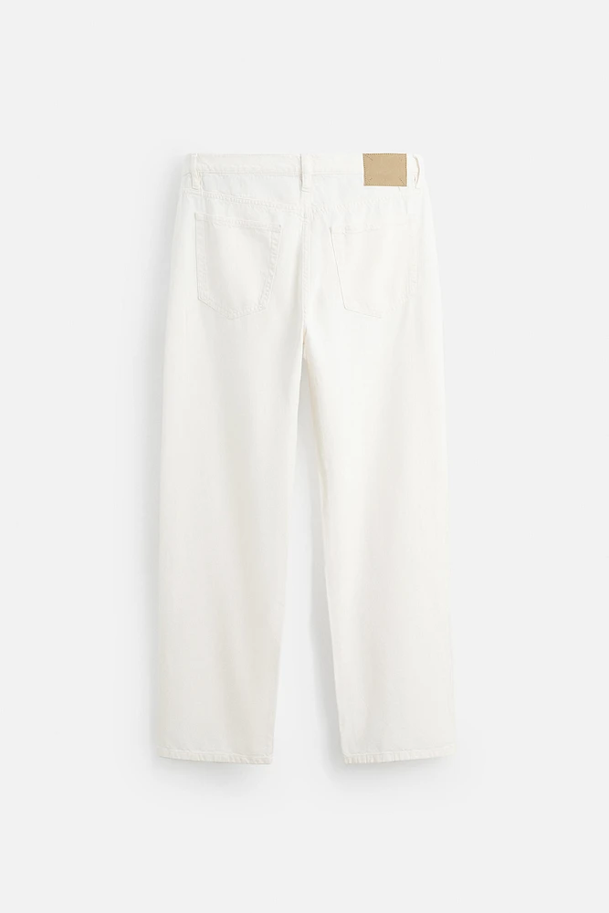 STRAIGHT FIT COTTON-HEMP JEANS