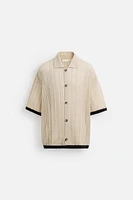 KNIT LACE SHIRT