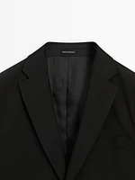 100% wool suit blazer