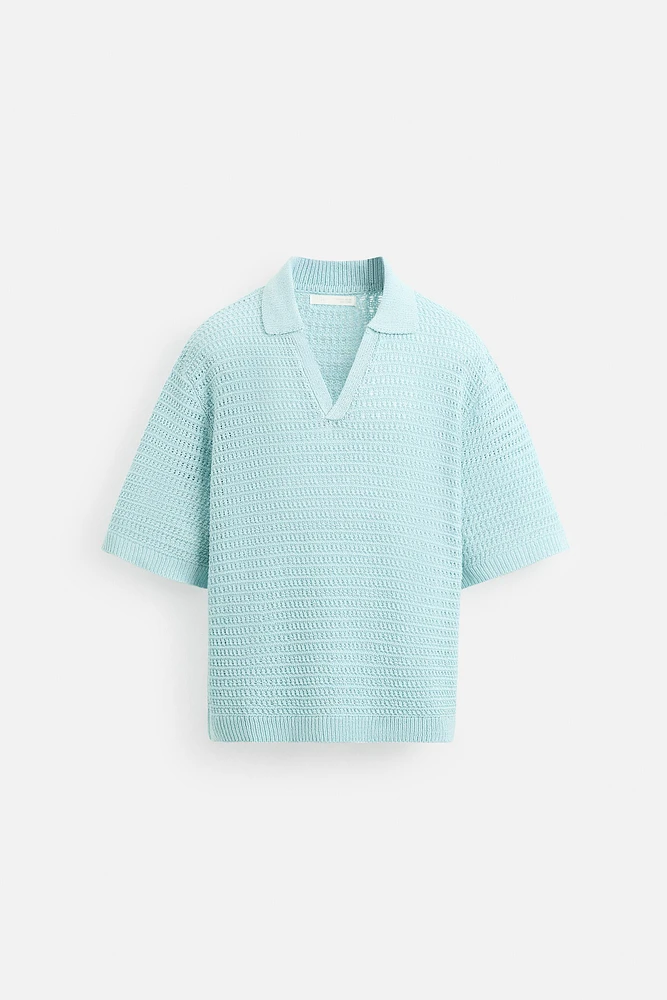 POLO EN MAILLE CROCHET