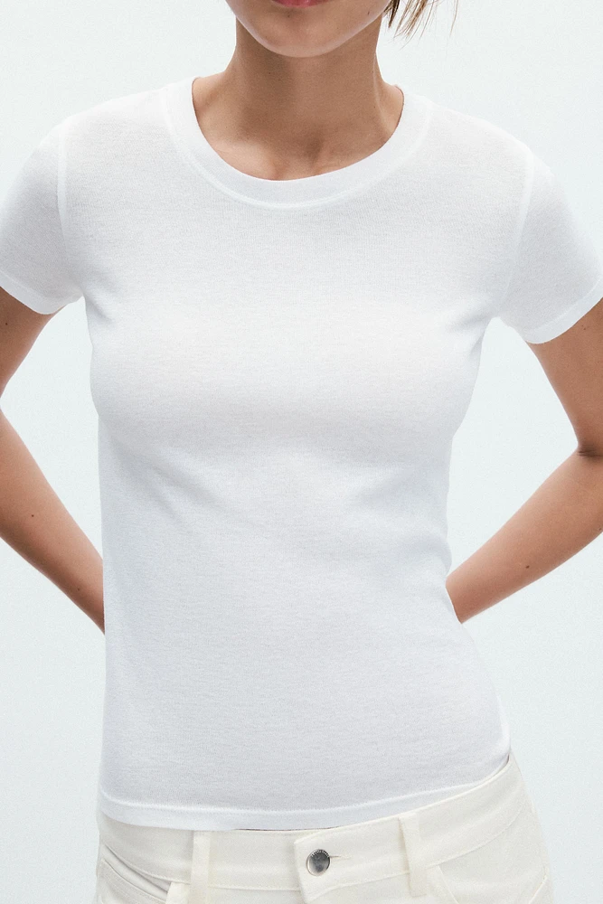 SHORT SLEEVE COTTON T-SHIRT