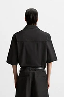 COTTON - LINEN POLO SHIRT