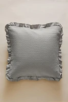 CHILDREN’S THROW PILLOW COVER WITH RUFFLES