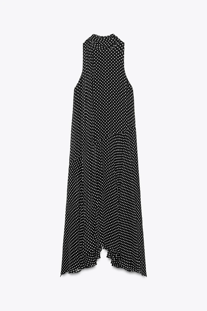 ZW COLLECTION HALTER POLKA DOT DRESS